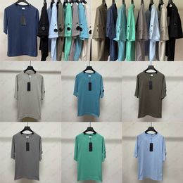 T-shirts d'été pour hommes chemises de créateurs pour hommes version coréenne de la marée de la rue couple couleur unie décontracté col rond coton à manches courtes hommes t-shirt