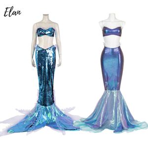 Zomer Zeemeermin Jurk Blauw Pinces Zeemeermin Cosplay Kostuum Sexy Vrouw Meisje Zeemeermin Jurk Vermomming Ariel Cosplay Badpak Outfit