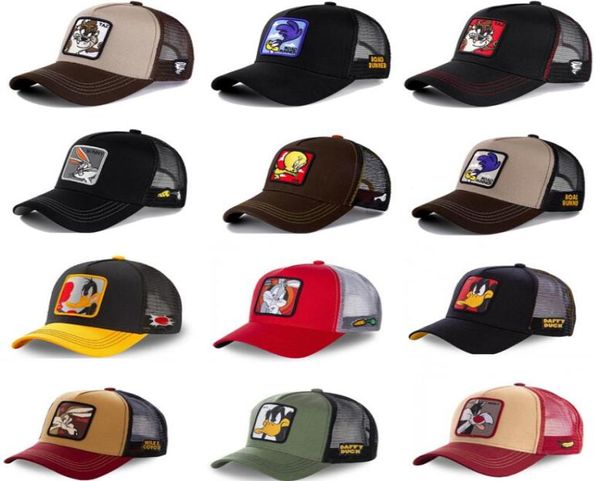 Casquettes de Baseball en maille d'été, Animal canard Anime lapin mignon broderie pour femmes hommes en plein air papa camion chauffeur chapeau été gorras8985630