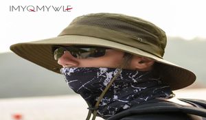 Zomer mesh Sun emmer hoeden voor mannen vrouwen flap brede randzon uv bescherming vissen hoed wandelen snel droogdop verstelbaar wh1044454347