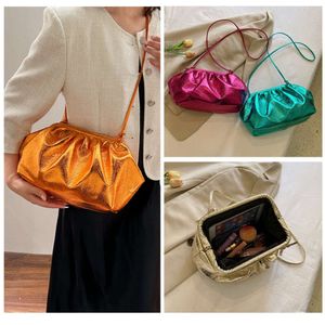 Petit sac à main minimaliste d'été pour femmes, nouveau sac à bandoulière Texture haut de gamme, sac plissé nuage à la mode et polyvalent 2024