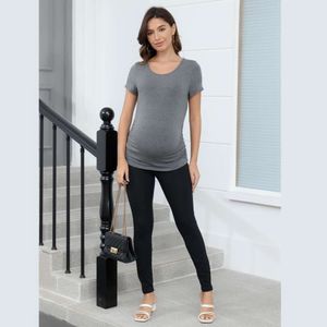 T-shirt décontracté modal d'été femme enceinte des chemises confortables respirer librement et absorber la sueur L2405