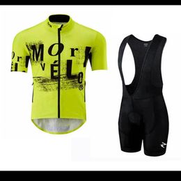 Summer MORVELO Team Cycling Jersey à manches courtes Cuissard Costume Hommes Respirant VTT Vélo Tenues Ropa Clclismo Racing Vélo Cloth262y