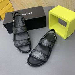 Été Nouveau 2024 Classic Caoz Men's Beach Slippers from Europe and America Designer Sandal Man Shoes