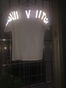 Zomer Nieuwe Collectie Top Kwaliteit Designer Kleding Herenmode Glow onder knipperende lightT-shirts Print Tees Maat M-3XL 5888