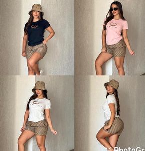 T-shirt shorts de survêtement féminins de nouveau designer