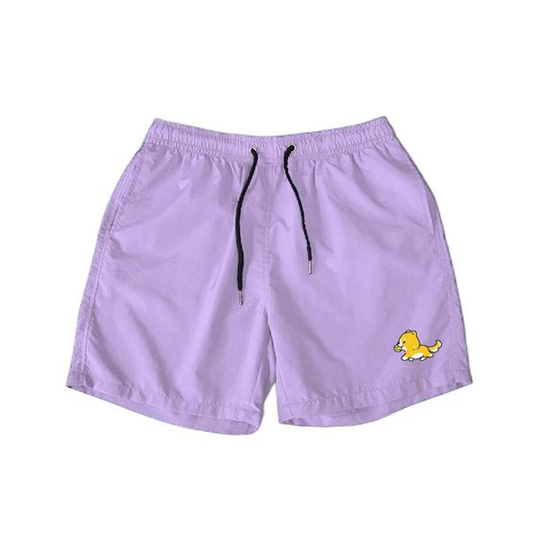 Été nouvelle marque célèbre shorts pour hommes de haute qualité couleur unie taille élastique séchage rapide petit chien hommes femmes gym shorts de sport pantalons décontractés droits taille S-3XL