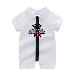 Zomer nieuwe Mode baby kostuum ropa bebe korte mouw katoenen kleding 0-3 maanden baby onesie pasgeboren baby jongen girs rompertjes