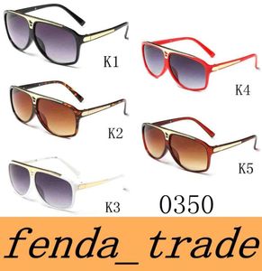 Zomer nieuwe mode mannen dames zonnebrillen grote frame zonnebril UV400 mooi goed frame 0350 zonnebrillen goede kwaliteit moq10pcs snel shi7611991