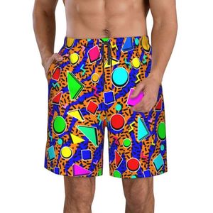 Été Nouveau couple géométrique 3D Digital Imprimé Couples, pantalon de plage à la mode pour hommes et femmes M514 24