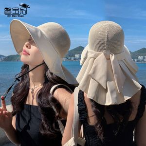 Été nouveau chapeau châle de mode pour enfants chapeau de soleil grand bord pêcheur de pêcheur