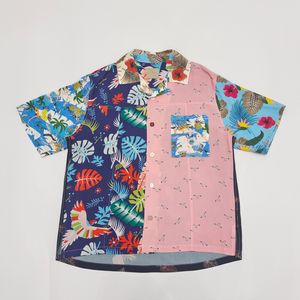 Sommer Neue Hawaiian Shirt Blume männer Shirts Lose Übergroßen Hemd Outdoor