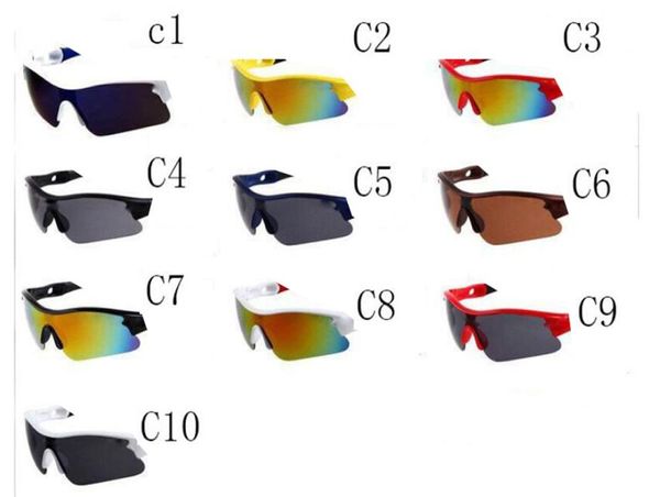 Summer New Men Ciclismo Ciclismo Bonito Sports Gafas de sol conduciendo Gafas de sol Mujer Ciclismo Gafas de color Dazzle 10colors 4393610