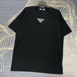 Letnie nowe męskie markowe t-shirty casual męskie i damskie luźne t-shirty z nadrukiem w litery ubrania dla miłośników ulicy z krótkim rękawem