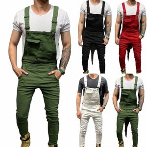 Zomer Nieuwe mannen Distred Denim Carpenter Overalls Bib Jumpsuits Motos Biker Jean Lg Harajuku Rompertjes Streetwear Plus Size b6Rk #