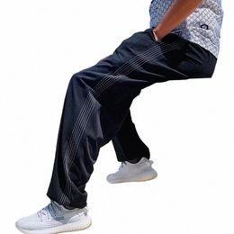 Été nouveaux pantalons à jambes larges pour hommes marée décontracté lâche mince secti grande taille 14XL gros frère pantalon droit 190kg 12XL 10XL 9XL F9Uh #