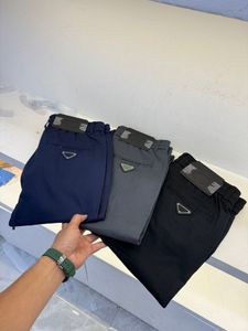 Pantalon décontracté pour hommes d'été pantalon de matériau mélangé de haute qualité pantalon de marque de marque haut de gamme