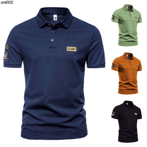 Summer New Mens Outdoor Military Style US Air Force T-shirt Polo à manches courtes pour hommes G60H