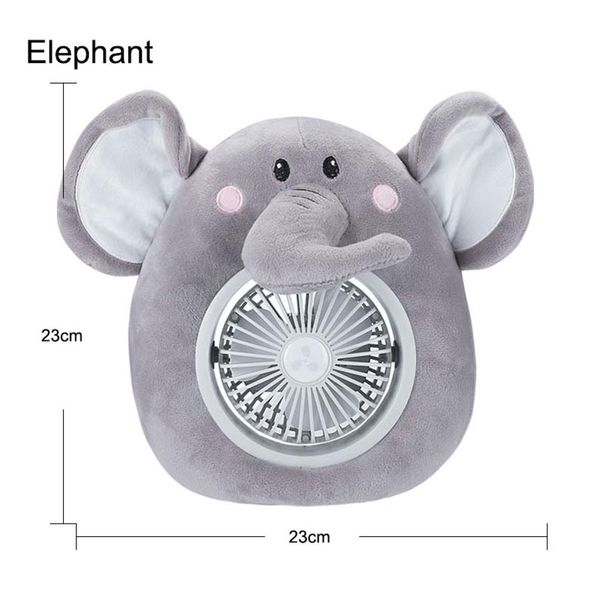 Verano nueva personalidad pequeño ventilador Rana Ddoll muñeca cama ventiladores eléctricos ventilador de mesa portátil al por mayor