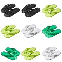 Été nouveau produit pantoufles designer pour femmes chaussures blanc noir vert confortable tongs pantoufles sandales mode-036 femmes diapositives plates GAI chaussures de plein air