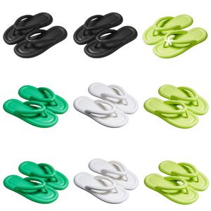 Été nouveau produit pantoufles designer pour femmes chaussures blanc noir vert confortable tongs pantoufles sandales mode-032 femmes diapositives plates GAI chaussures de plein air