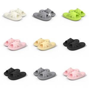 Nouveau produit d'été Livraison gratuite Slippers Designer pour femmes chaussures vert blanc noir noir rose gris sandals fashion-034 wemens plates glisses gai chaussures extérieures