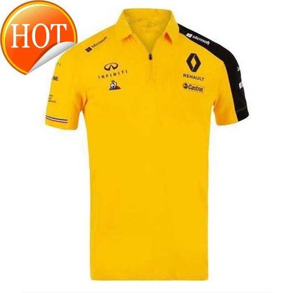 Camiseta de traje Renault para hombre, camisa de manga corta de secado rápido, cuello Polo, absorbente de sudor, novedad de verano