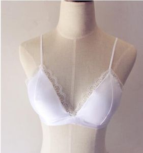 Soutien-gorge Sexy en dentelle, bretelles fines, enveloppé sur la poitrine, décolleté en V avec Triangle, sous-vêtements, bikini, nouvelle collection d'été