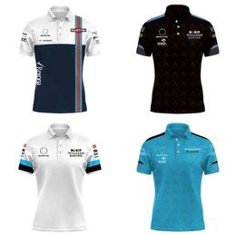 Summer nuevo camisa F1 traje de carreras Williams Benz Camiseta Polos de polo Polo