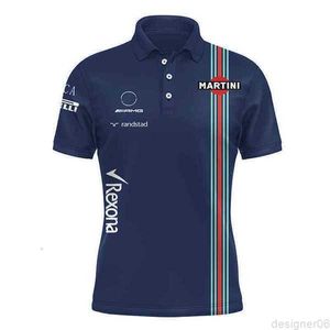 Été Nouvelle Chemise F1 Racing Costume Williams Benz Team T-shirt Polo Hommes Revers Racing Salopette Chemise Femmes Polos Tops 5xl2 2RAE0