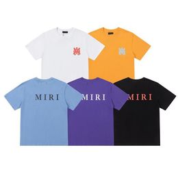 Été Nouveau T-shirt À Manches Courtes Double Fil Tissu Stéréo Lettre Chemise Impression Femmes Hommes Col Rond T-shirt Original Sweat Polo Shirt r4s4y5