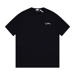 Zomer Nieuwe Korte Mouw T-shirt Dubbele Garen Stof Stereo Brief Shirt Afdrukken Vrouwen Mannen Ronde Hals T-shirt Originele Sweatshirt Polo Shirt I7O02