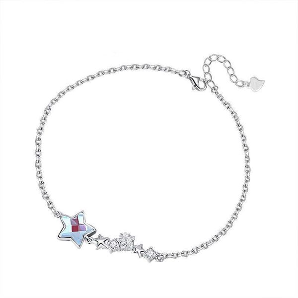 Bracelet d'été Nouveau étoile S925 argent sterling japonais et coréen fantaisie de vent de fée Colorful en pierre d'artisanat pour les meilleurs amis