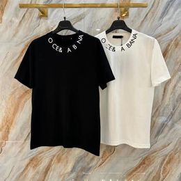 Summer New Tees Simple Men's Round Neck Casual Manga Short Fashion Fashion Carta Camiseta Media manga Alma