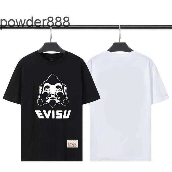 Été nouvelle marque à la mode Fushen bouddha tête Logo T-shirt à manches courtes unisexe