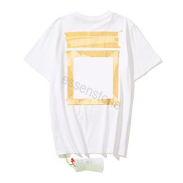 Verano más nuevo American Mens T Shirts camiseta de diseñador camiseta de algodón de lujo para mujer Moda clásica calle Graffiti de fs tops blancos de manga corta