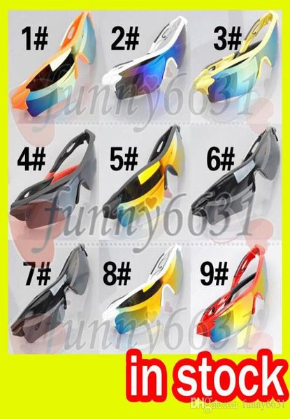 Verano más nuevo estilo mujer moda conducción gafas de SOL 9 colores hombres Bicicleta Vidrio NICE gafas de sol deportivas Gafas de colores deslumbrantes 1737075