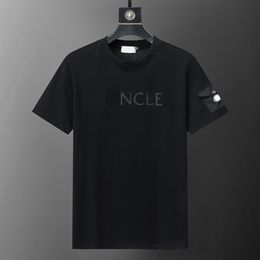 Zomer NewLoose T-shirt Mode Zwart en Wit Puur Katoen Korte Mouw Luxe Letterpatroon T-shirt M-3XL