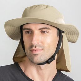 Sombrero de nailon de pescador para exteriores de verano, 58-60cm, Unisex, holgado, transpirable, a prueba de viento, para ciclismo, pesca, montañismo, sombreros informales