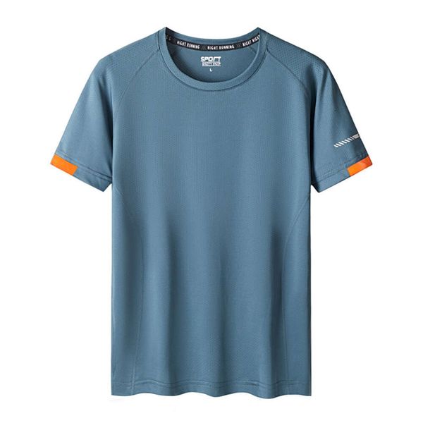 T-shirt à manches courtes pour hommes, vêtements d'été en plein air, grande taille, séchage rapide, imprimé de groupe de sport