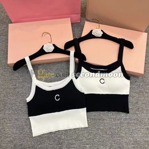 Brief Jacquard Sport Top vrouwen bijgesneden T -shirt Contrast Kleurvest Zomer Ademboere tanks Top