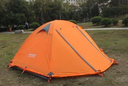 Zomer buiten tenten de zomer buiten tenten 2016 camping schuilplaatsen voor twee mensen dubbele aluminium staaf tegen DHL snelle verzending