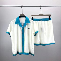 Conjuntos de verano Sets Men Track Starswear Casual Streetswear Men Ropa Harajuku Impresión Estilo de playa Camiseta Shorts Set ROPA Hombre 240412
