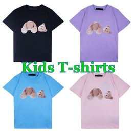 Verano PA niños camisetas oso bebé palma niños niñas estilista ropa tee palmas niños jóvenes niño impreso manga corta ángulos truncados camisetas ángel t B5xA #