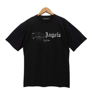 Summer Pa Men Womens Palm T-shirts Mans styliste tee-shirt guillotine ours palmiers imprimés à manches courtes tronquées ours angles t-shirts