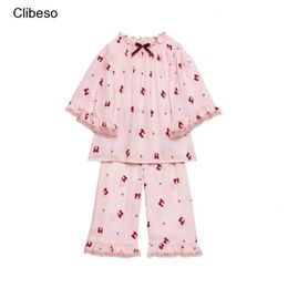 Pyjama d'été ensemble pour filles enfants princesse imprimé vêtements de nuit jumelle soeur correspondant vêtements de nuit enfants fille loungewears 240325