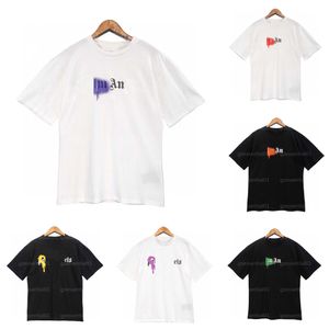 Tshirt Mens Summer Palm Shirts T-shirt Round Nou à manches courtes lettre imprimées Tees Soft confort