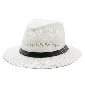 Été Panama Chapeau Hommes Femmes Chapeau De Soleil Plage Chapeau De Paille pour Hommes Style Britannique Fedora Chapeau Sombrero