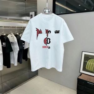 Été Paris T-shirt pour hommes T-shirt de créateur T-shirt de luxe avec lettre floquée T-shirt pour femmes de mode classique T-shirt en coton décontracté à manches courtes