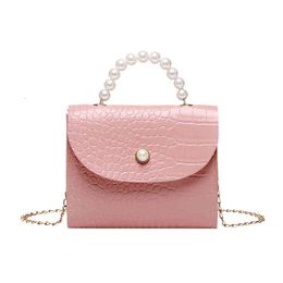 Bolso para teléfono móvil con perlas de verano, bolso de moda para mujer, billetera cero, bolso diagonal de un solo hombro para mujer 059